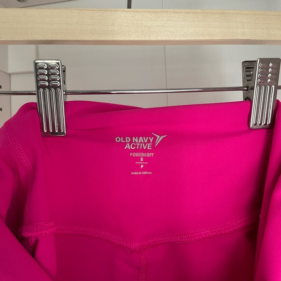 Hot Pink High-Waisted PowerSoft Biker Shorts - 8” inseam - Picture 3 of 3